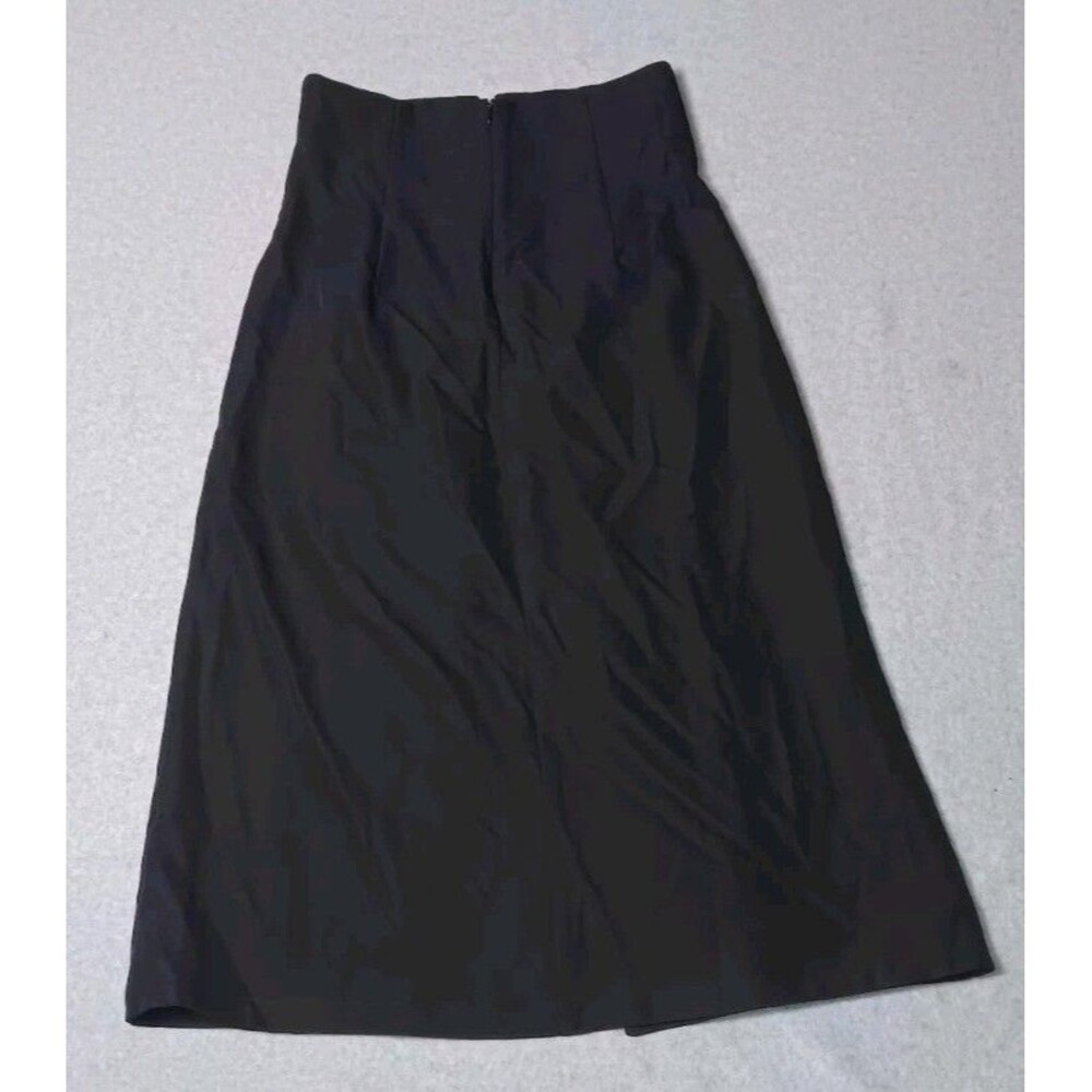 NWT! Commense High Waisted A Line Pleated Midi Skirt S Black Dark Academia Goth - Picture 14 of 14